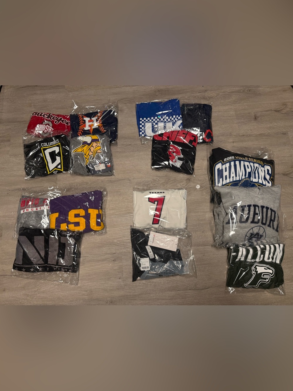 15-piece NWT/NWOT sports apparel reseller lot